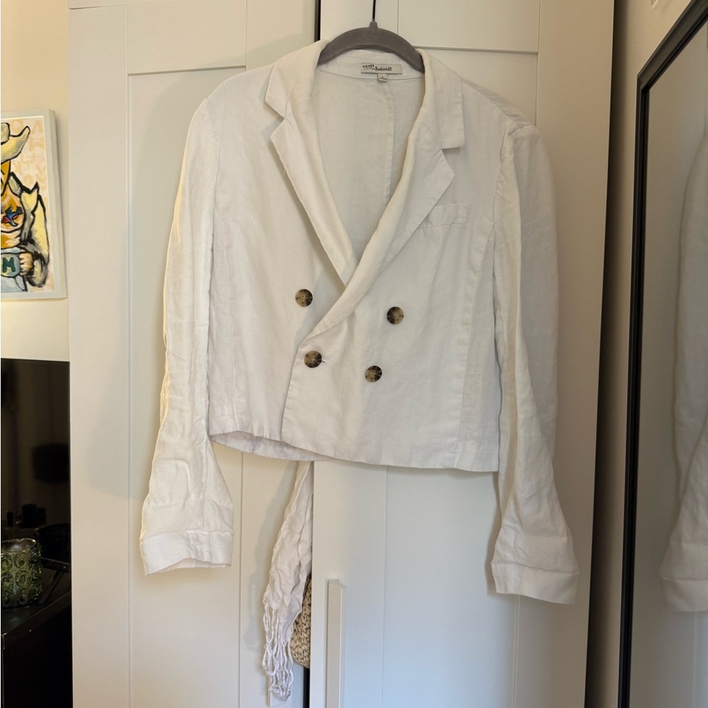 Madewell blazer linen